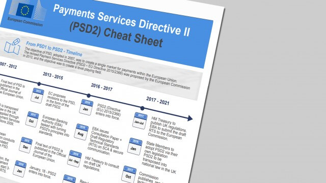 PSD2 cheatsheet