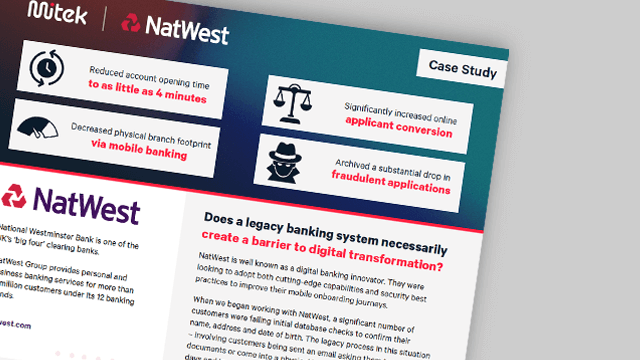 Mitek case study NatWest