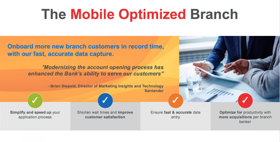 Optimizing i-branch assisted service with mobile capture and ID verification